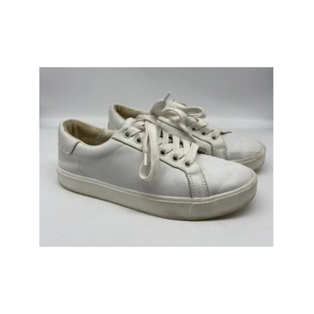 Sam Edelman‎ Ethyl Sneakers Womens 6.5M White Leather Low Top Platform Shoes